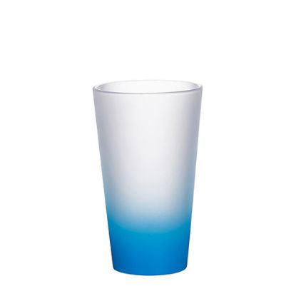 Εικόνα της MUG GLASS -17oz LATTE (FROST) BLUE L.Gradient
