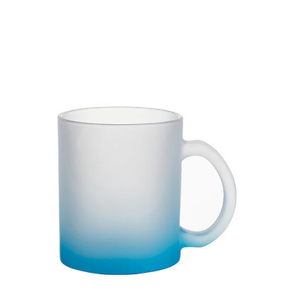 Picture of MUG GLASS -11oz (FROSTED) BLUE LIGHT Gradient