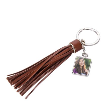 Picture of KEY-RING -Tassel (BROWN long) SQUARE