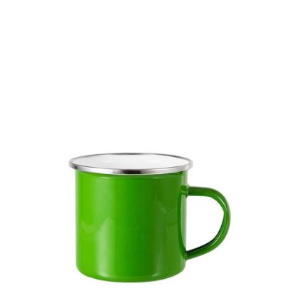 Picture of Enamel Mug  6oz. GREEN with Silver Rim