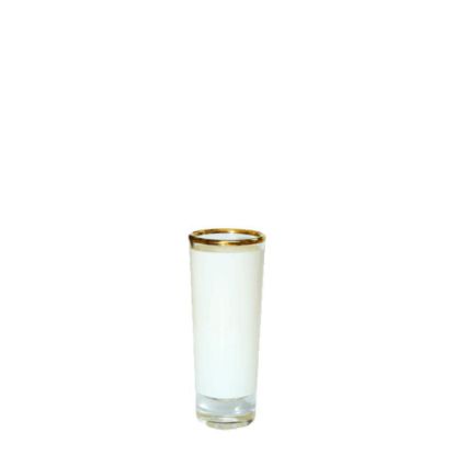 Εικόνα της Shot Glass - 3oz (Clear) with Patch & Gold Rim