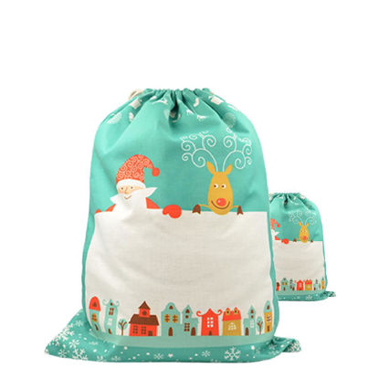 Picture of XMAS - SACK LARGE  (LINEN) green