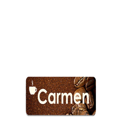 Picture of NAME BADGE (Alum.) WHITE GLOSS - 5.08x7.62