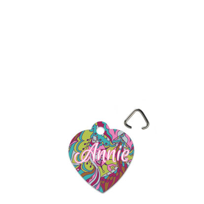 Picture of Pet Tag (HEART White gloss) - Aluminium  1sided