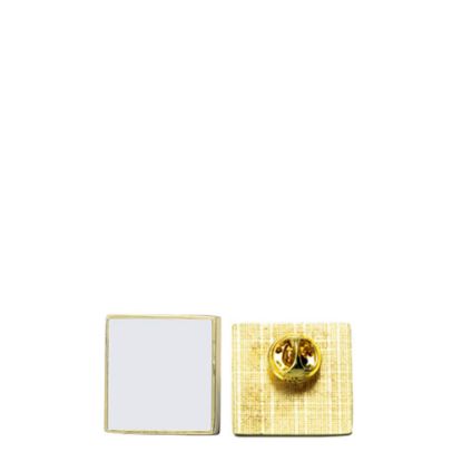 Εικόνα της Name Badge - PIN metal (square) 2.5x2.5cm GOLD