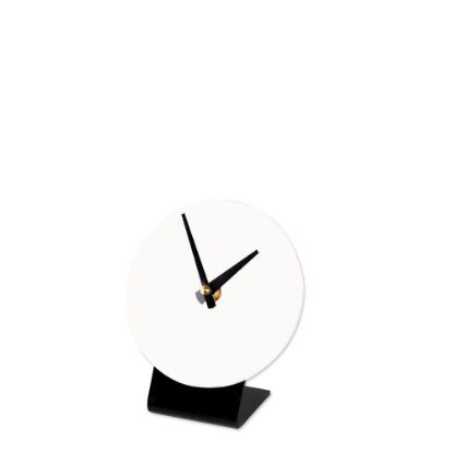 Picture of TABLE CLOCK (PLASTIC) WH.GLOSS diam.12.07