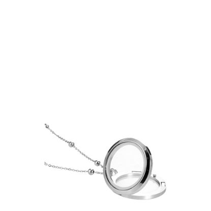 Picture of NECKLACE with GLASS FRAME ROUND