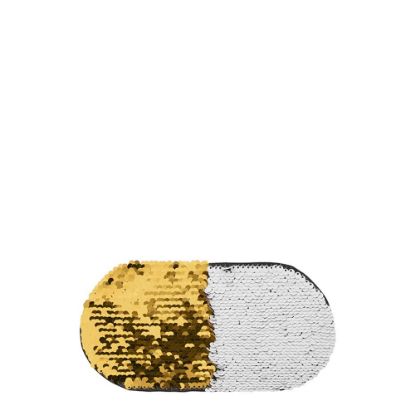 Picture of OVAL ADHESIVE sequin (GOLD) 10x20cm