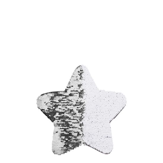 Picture of STAR ADHESIVE sequin (SILVER) 18x18cm