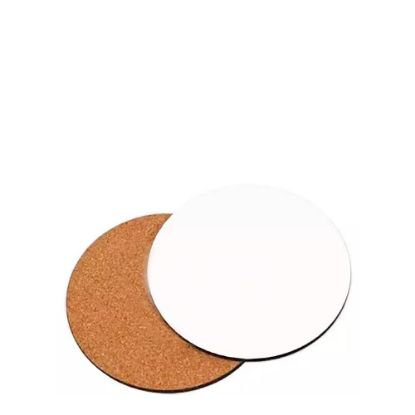 Picture of COASTER (HB) ROUND 10cm - ECON./with CORK