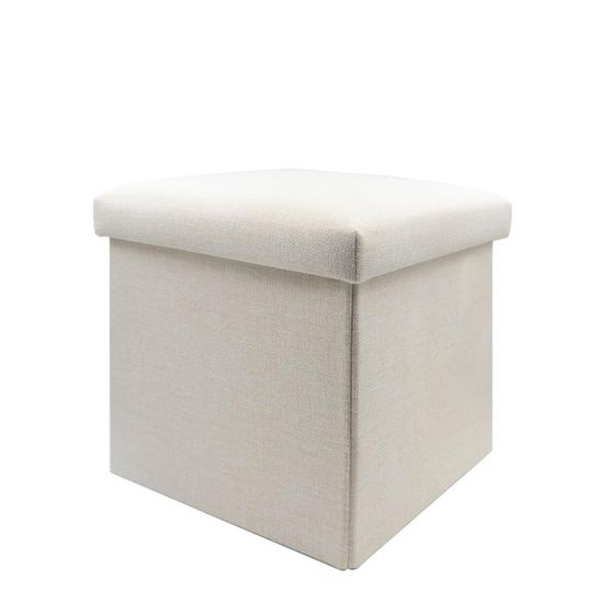 Picture of Foldable Storage Stool (Linen) 38x38x38cm