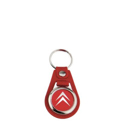 Picture of KEYRING LEATHER (RED) D.25mm (pack 100)