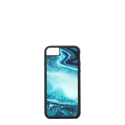 Picture of APPLE case (iPHONE 6, 6s, 7, 8, SE-2020) TPU BLACK with TEMPERED GLASS