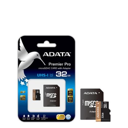 Picture of microSD+SD adapter - ADATA UHS/UI (Class 10) 32GB