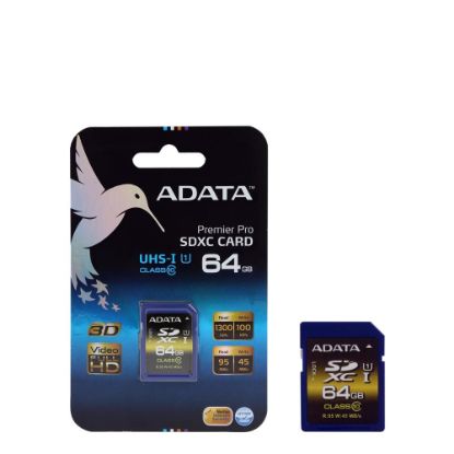 Picture of SDXC CARD - ADATA UHS-I U1 (Class 10) 64GB