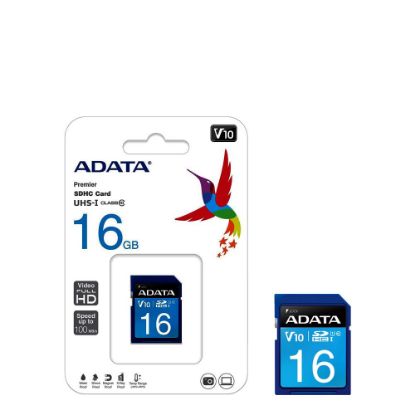 Picture of SDHC CARD - ADATA UHS-I (Class 10) 16GB