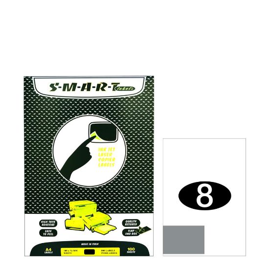 Picture of Smart Labels (105x72) 8 labels White/100sh