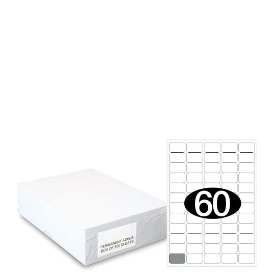 Picture of Smart Labels (37.5x23.5) 60 labels White/500sh