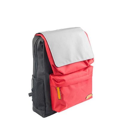 Εικόνα της KIDS SCHOOL BAG - BLACK with RED pocket