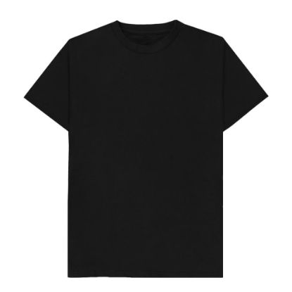 Εικόνα της Cotton T-Shirt (UNISEX 3XLarge) BLACK 150gr