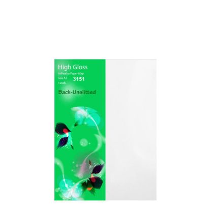 Picture of Adhesive Paper A3 (Gloss) Back-Unslitted