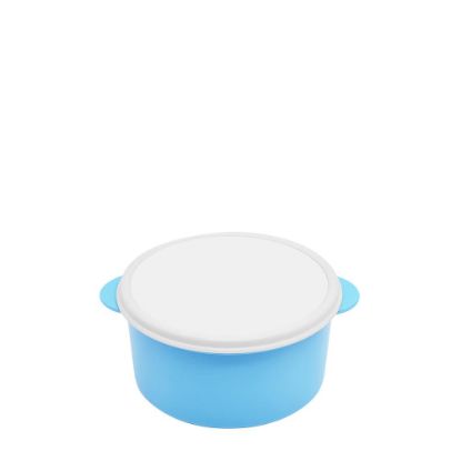 Picture of KIDS - PLASTIC LUNCH BOX - BLUE round