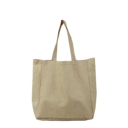 Picture of BAG - SHOPPING (BURLAP) side gusset 48x38