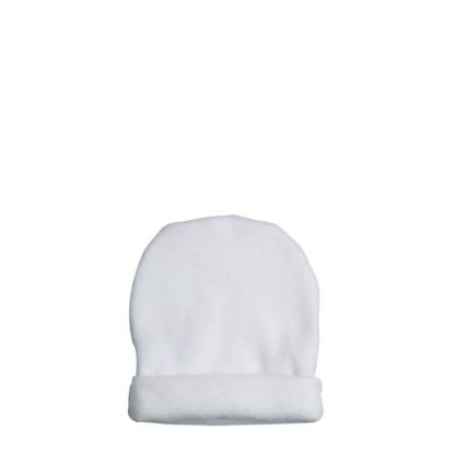 Εικόνα της Fleece Baby Hat (Small) ultra-soft and light - White