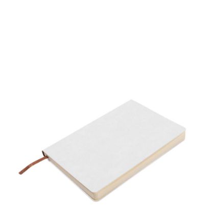 Εικόνα της PU Leather WHITE notebook (A5) 14.5x21cm