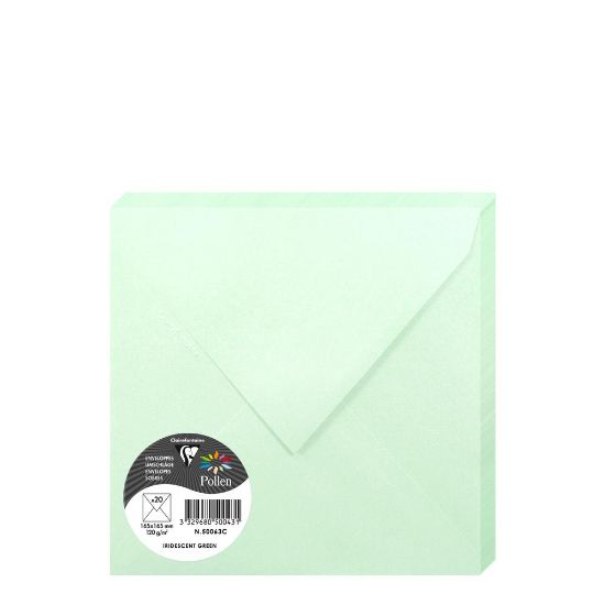 Picture of Pollen Envelopes 165x165mm (120gr) GREEN metallic