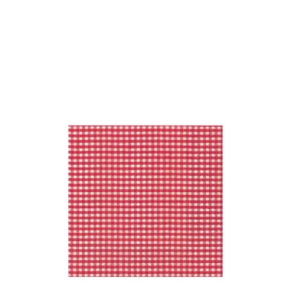 Picture of NAPKIN 25X25 VICHY RED  -10973