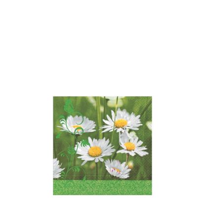 Picture of Napkins 25x25 - Daisies on Green