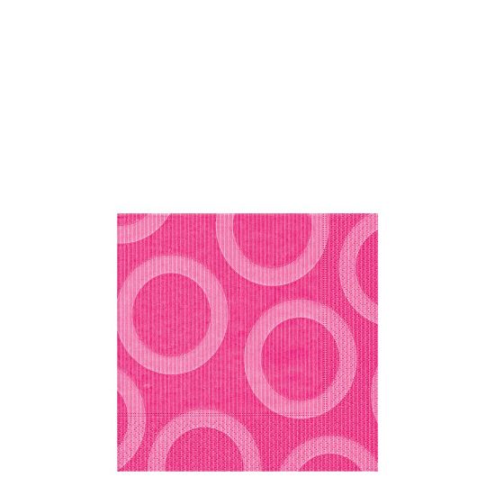 Picture of NAPKIN 25X25 CIRCLE PINK-18203