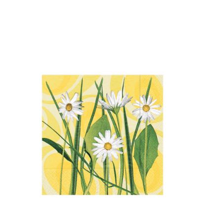 Picture of NAPKIN 33X33 DAISES YELL-20871
