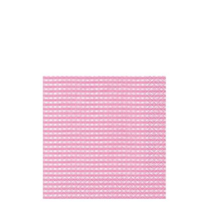 Picture of NAPKIN 33X33 VICHY ROSE -21061