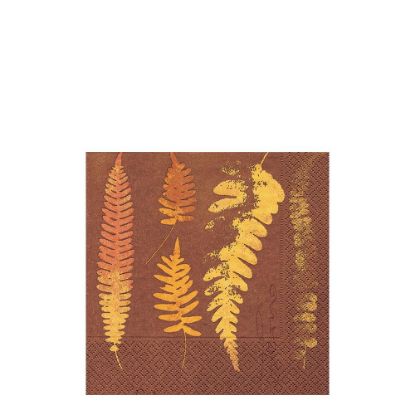 Picture of NAPKIN 33X33 FERN BROWN -21089
