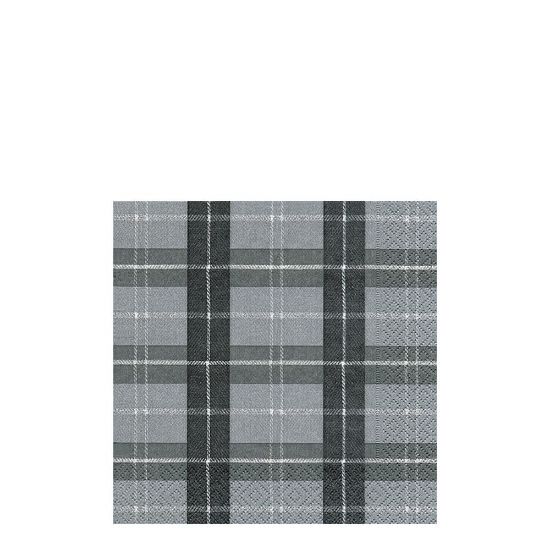 Picture of NAPKIN 33X33-PLAID GREY -21175