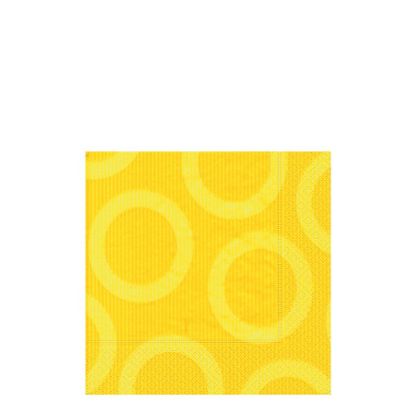 Picture of NAPKIN 33X33 CIRCLE YEL -28200