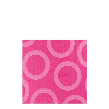 Picture of NAPKIN 33X33 CIRCLE PINK-28203