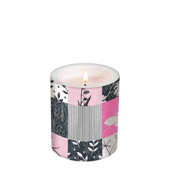 Picture of CANDLE 10.5X12-CHECKERED-98115