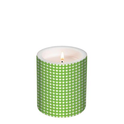 Picture of CANDLE 10.5X12-VICHY GR.-98144