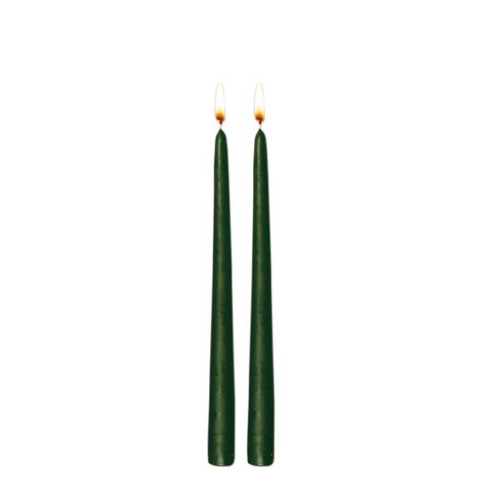 Picture of CANDLE TWIN 24CM-GREEN D-98619