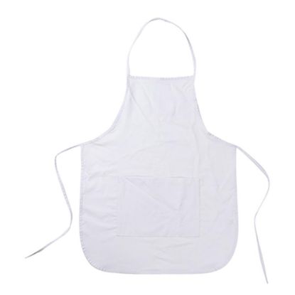 Picture of APRON 75x60cm (CANVAS white) ADULTS with pockets