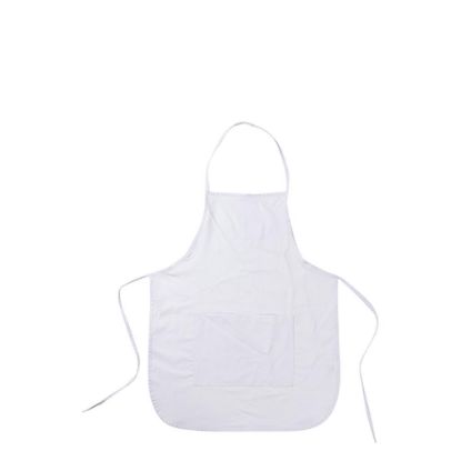 Picture of APRON 61x44cm (CANVAS white) KIDS with pockets