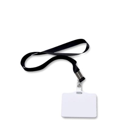 Picture of Lanyard (BLACK) with Name Badge 6.8x9cm - 2sided