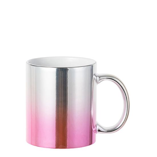 Picture of MUG 11oz - MIRROR - PINK/SILVER Gradient