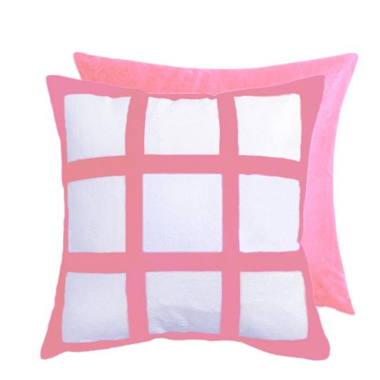 Picture of Pillow Cover 40x40  (9 Panels) Pink Polyester
