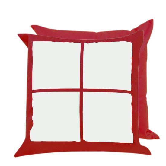 Picture of Pillow Cover 40x40  (4 Panels) Red Polyester