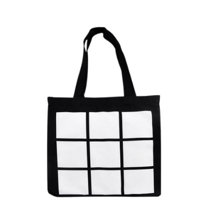 Picture of BAG - SHOPPING (9 panels) Black 40x40cm
