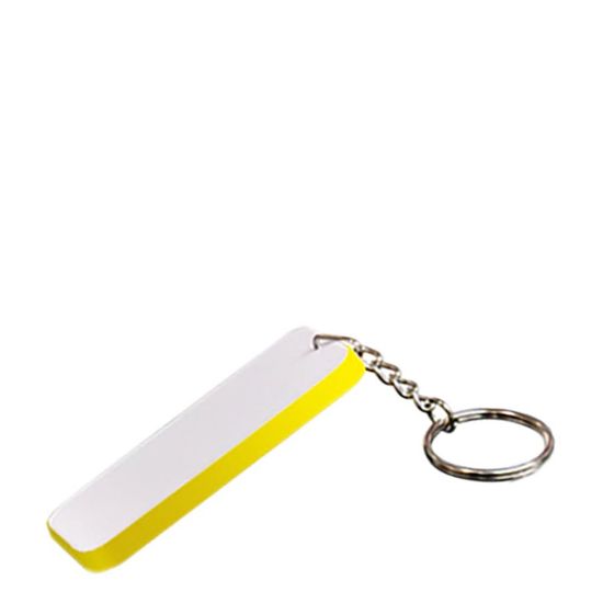 Picture of Key-ring 48x68mm (Plastic 2-sided) YELLOW edge
